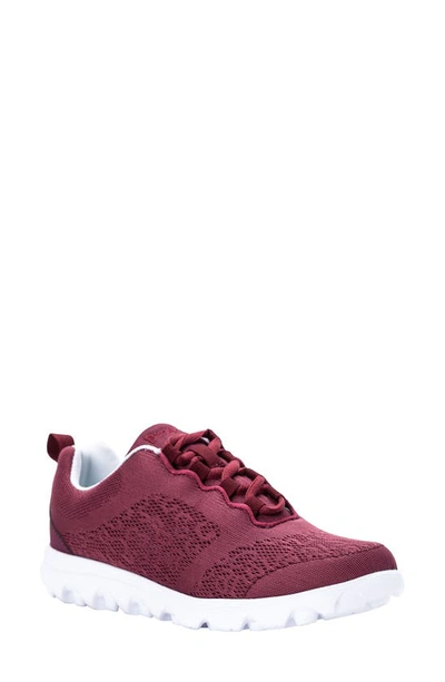 Propét Women's Travelactive Sneaker Women's Shoes In Cranberry