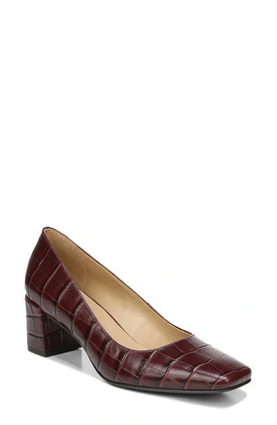 Naturalizer Karina Pumps Women's Shoes In Red Croco Leather