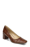 Naturalizer Karina Pumps Women's Shoes In Brown Croco Leather