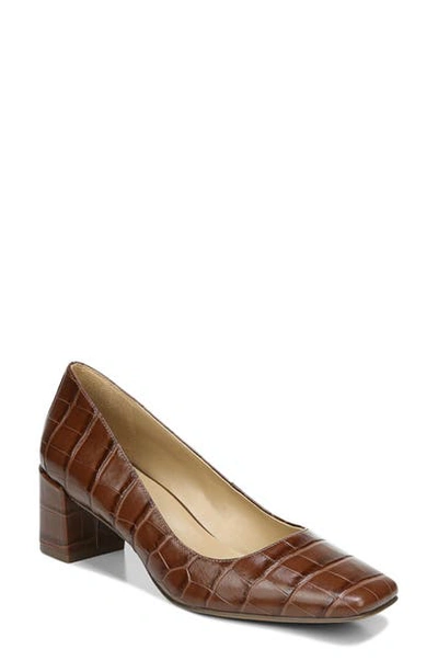 Naturalizer Karina Pumps Women's Shoes In Brown Croco Leather
