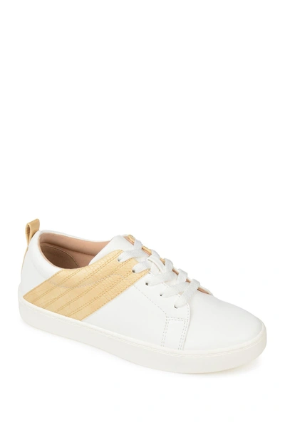 Journee Collection Women's Raaye Lace Up Sneakers In Yellow