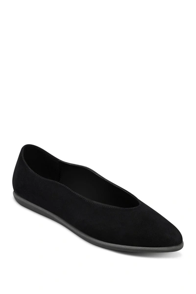 Aerosoles Women's Virona Casual Flat Women's Shoes In Black Sued