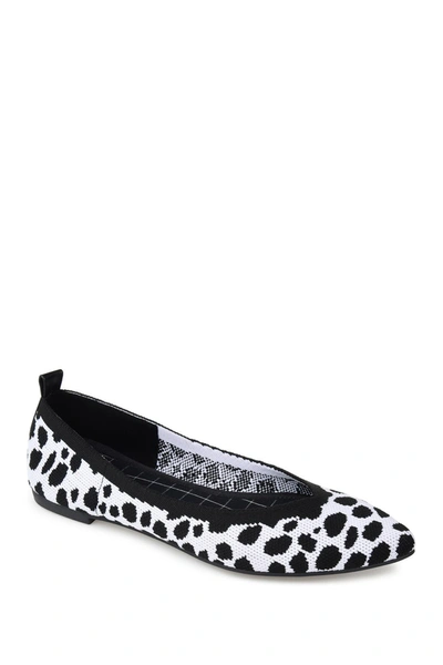 Journee Collection Women's Karise Soft Knit Flats Women's Shoes In Animal