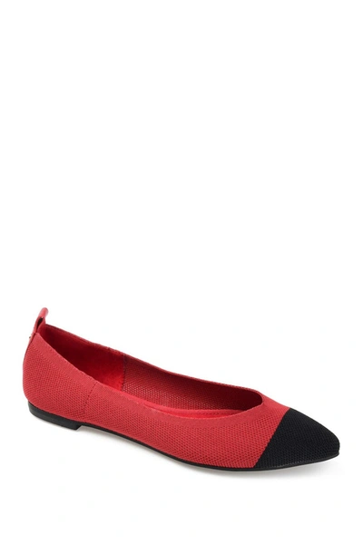 Journee Collection Journee Women's Tru Comfort Foam Wide Width Veata Flat In Red