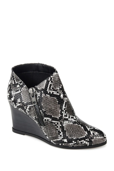 Journee Collection Journee Women's Tru Comfort Foam Glam Wedge Bootie In Gray