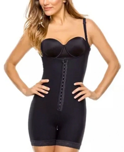 Leonisa Firm Compression Boyshort Body Shaper With Butt Lifter In Black
