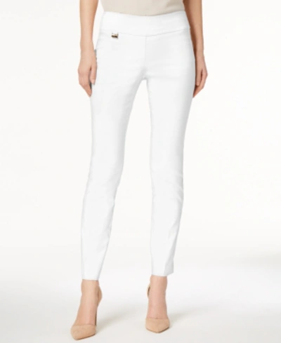 Alfani Women's Tummy-control Pull-on Skinny Pants, Regular, Short And Long Lengths, Created For Macy's In Bright White