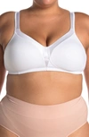 Playtex Full Figure 18 Hour Sleek & Smooth Wireless Bra 4803, Online Only In White