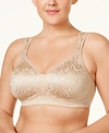 Playtex 18 Hour Ultimate Lift And Support Wireless Bra 4745 In Nude