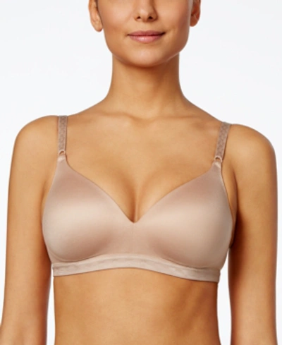 Warner's Cloud 9 Wireless Contour Bra 1269 In Toasted Almond W/ Vanilla (nude )