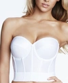 Dominique Noemi Low Back Strapless Bustier Lingerie In White