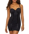 Maidenform Women's Firm Control Strapless Convertible Full Slip 2304 In Black