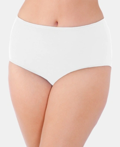 Vanity Fair Illumination Brief Underwear 13109, Also Available In Extended Sizes In Star White