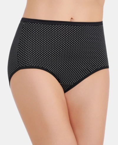 Vanity Fair Illumination Hi-cut Brief Underwear 13108, Also Available In Extended Sizes In Premiere Dot