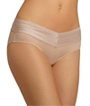 Warner's No Pinches No Problems Cotton Lace Hipster Underwear Ru1091p In Toasted Almond