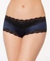 Maidenform Scalloped Lace Hipster Underwear 40823 In Navy,black