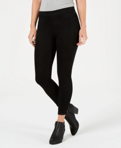 Style & Co Petite Pull-on Jeggings, Created For Macy's In Black Rinse