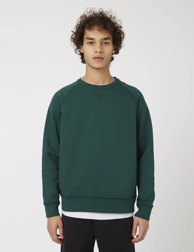 Bhode Besuto Raglan Sweatshirt (organic Cotton)- Forest Green
