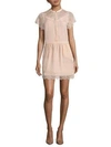 Zadig & Voltaire Ricy Jac Deluxe Short-sleeve Dress In Powder