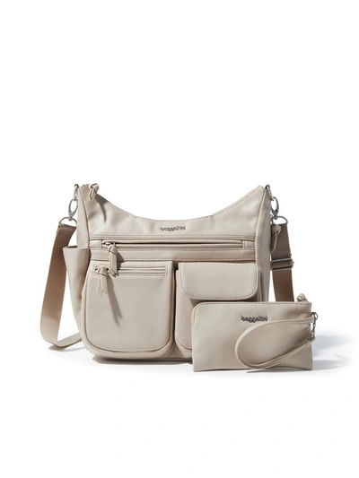 Baggallini Modern Everywhere Slim Crossbody In Grey