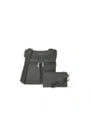 Baggallini Horizon Crossbody Bag With Wristlet In Charcoal