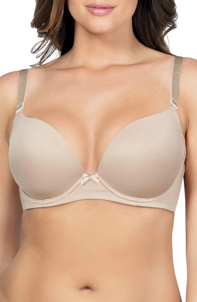 Parfait Emma Full-figure Plunge Molded-cup Bra, Bare In White
