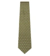 Ferragamo Dragonfly Silk Tie In Green