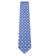Ferragamo Elephant And Horse Silk Tie In Blue