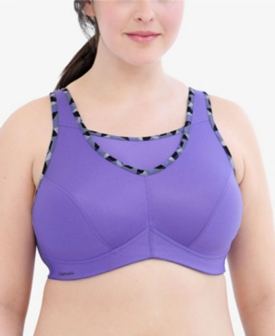 Glamorise Women's Plus Size Sport No-bounce Camisole Bra In Purple