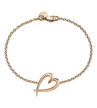 Shaun Leane Signature Rose-gold Vermeil Heart Bracelet In Nero