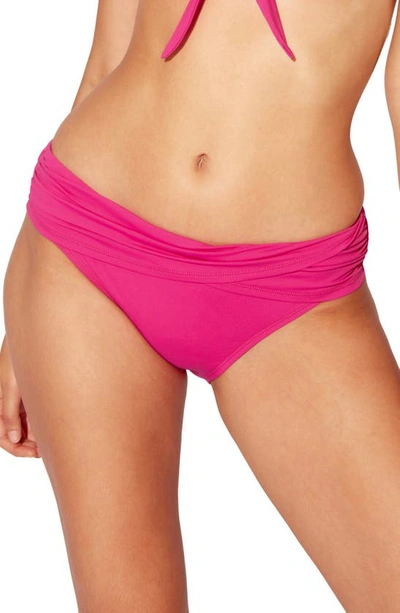 Bleu Rod Beattie Sarong Hipster Bikini Bottoms Women's Swimsuit In Think Pink