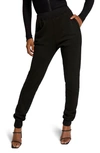 Good American Good Waist Cotton Terry Joggers In Black