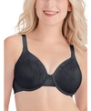 Vanity Fair Beauty Back Smoothing Full-figure Contour Bra 76380 In Mid Black Lace