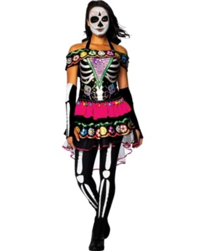 Buyseasons Women's Day Of The Dead Adult Costume In Black