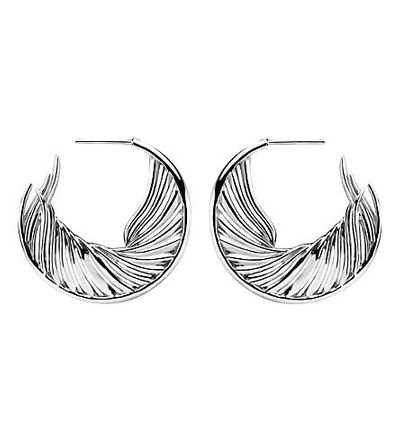 Shaun Leane White Feather Sterling Silver Earrings