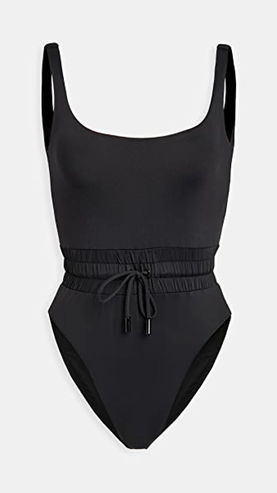 Good American Waist Framer One-piece Swimsuit In Black001