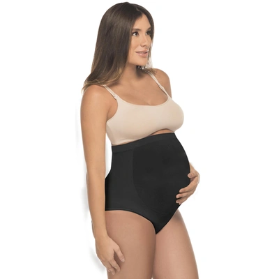 Annette Soft And Seamless Full Cut Pregnancy Brief Underwear In Black