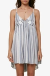 O'neill Saltwater Solids Stripe Cover-up Tank Dress In Dawn