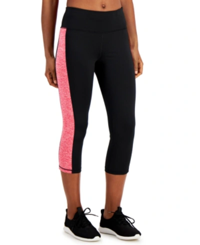 Ideology Women's Essentials Colorblocked Cropped Leggings, Created For Macy's In Molten Pink