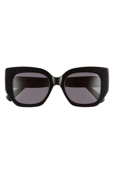Diff X Uncommon James By Kristin Cavallari 52mm Butterfly Sunglasses In Black/ Grey