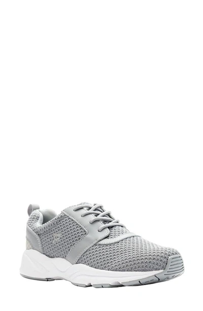 Propét Stability X Womens Knit Fitness Walking Shoes In Grey