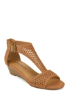 Aerosoles Sapphire Low Wedge Sandal Women's Shoes In Tan
