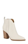 Marc Fisher Ltd Annabel Bootie In Chic Cream Leather