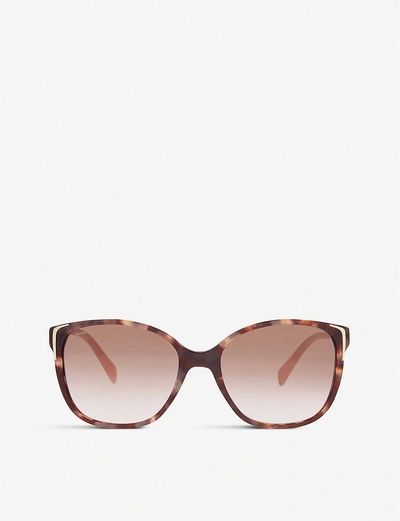 Prada Pink Spr010 Square-frame Sunglasses