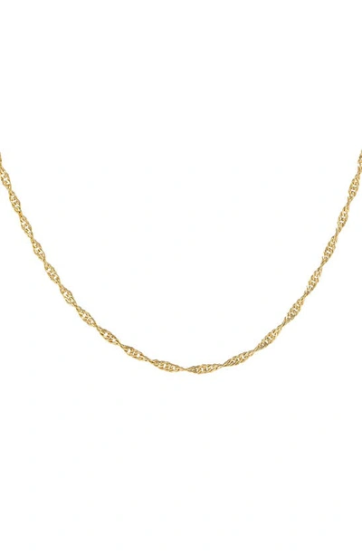 Adinas Jewels Singapore Chain Necklace In Gold