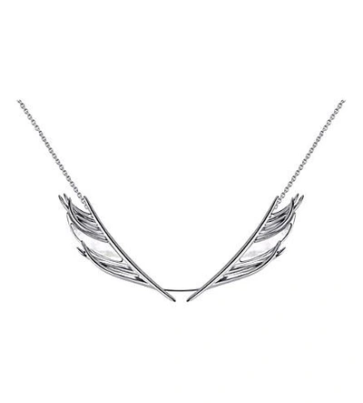Shaun Leane White Feather Silver And Mother-of-pearl Necklace