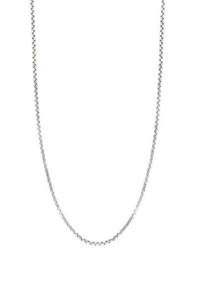 Bony Levy 14k Gold Box Chain Necklace In White Gold