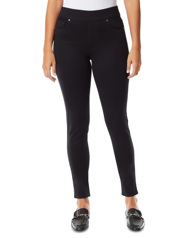 Gloria Vanderbilt Women's Plus Size Amanda Short-length Jeans In Black