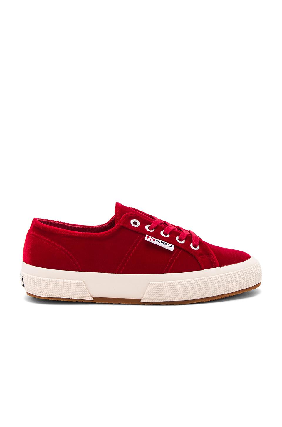 Superga 2750 Velvet Sneaker In Red | ModeSens