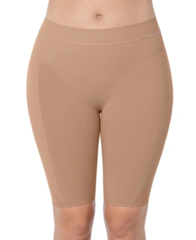 Leonisa Well-rounded Invisible Butt Lifter Shaper Short In Beige